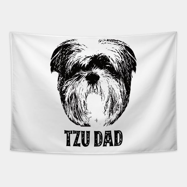 Shih Tzu Dad Tapestry by DoggyStyles