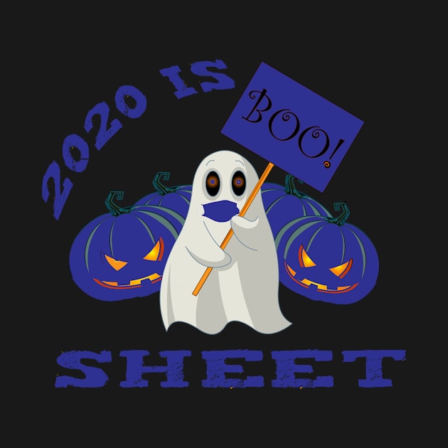 2020 Is Boo Sheet Ghost Mask Halloween by Adel dza