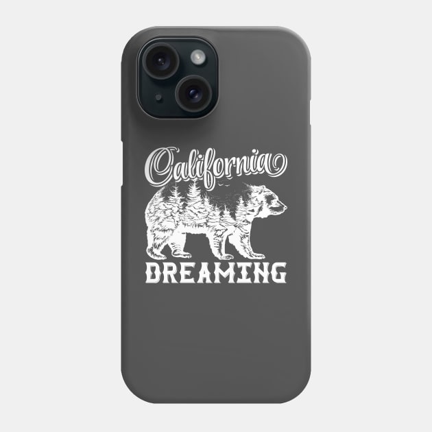 California Dreaming Bear Phone Case by Dreaming Olga