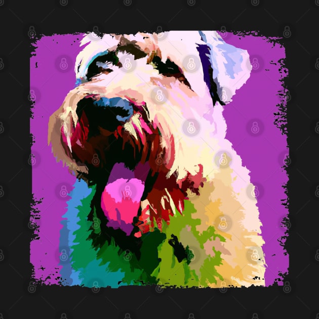 Soft Coated Wheaten Terrier Pop Art - Dog Lover Gifts by PawPopArt