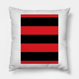 CRF Flamengo  Red and Black Hoops Pillow