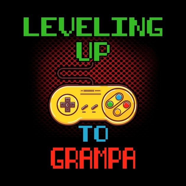 Promoted To Grampa T-Shirt Unlocked Gamer Leveling Up by wcfrance4