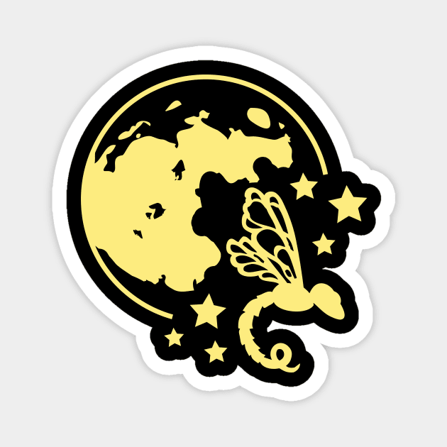 Celestial Dragonfly Magnet by TAS Illustrations and More