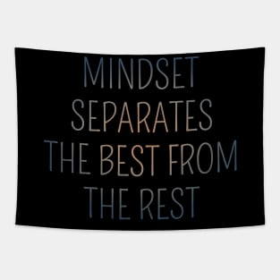 Mindset separates the best from the rest, Mind power | hi vis Tapestry