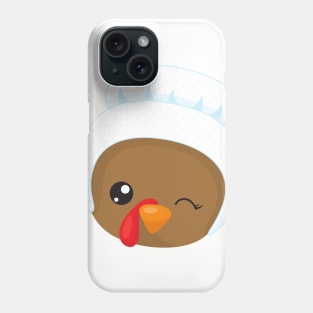 Thanksgiving Turkey, Brown Turkey, Pilgrim Bonnet Phone Case