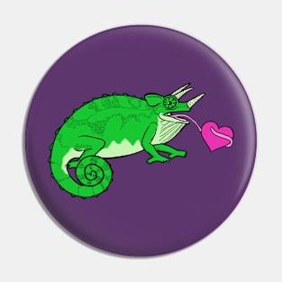 Chameleon Love Pin