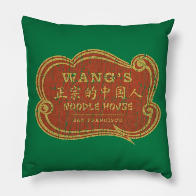 Wang's Noodle House 1968 Pillow by JCD666