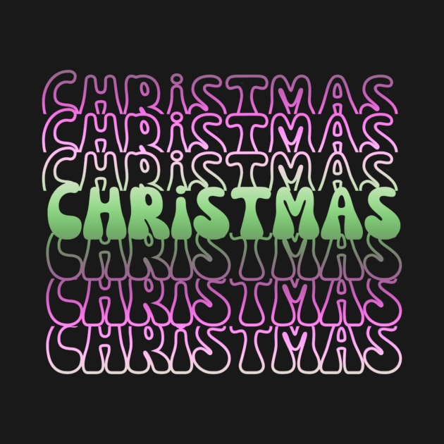 Gradient Retro Christmas Sunrise by Christmas Clatter