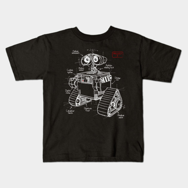 Project E 2 0 Wall E Kids T Shirt Teepublic