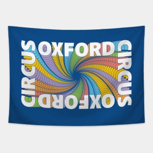 Funky retro Oxford Circus Tapestry