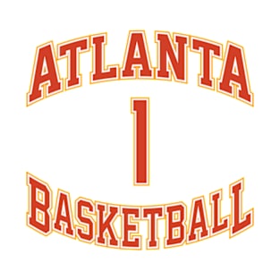 Atlanta Basketball Number 1 T-Shirt