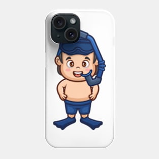 Snorkle Kid Cartoon Phone Case