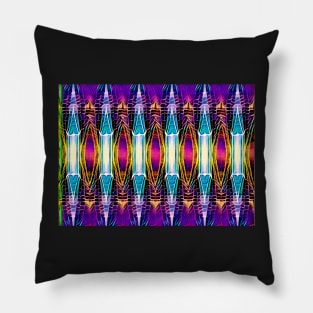 Dragonfly wing pattern purple Pillow