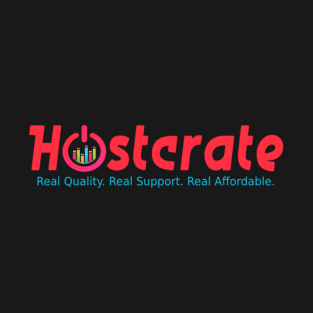 Hostcrate Brand Merch (Dark bg) T-Shirt