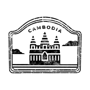 Cambodia - Black print T-Shirt