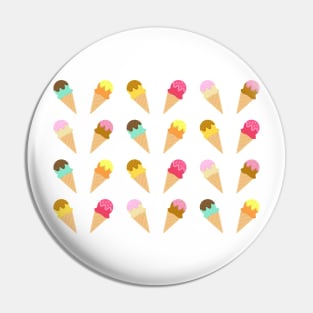 Ice Cream Pattern Pin