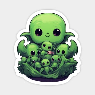 Kawaii Cthulhu and Baby Abominations Magnet