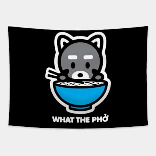 Raccoon Trash Panda What The Pho Ramen Noodles Food Animal Bambu Brand Tapestry