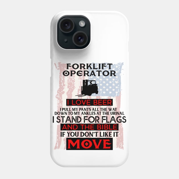 Forklift Operator Phone Case by StevenBaucom