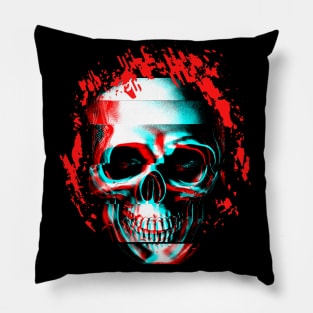 Ghastly Glitchy Pillow