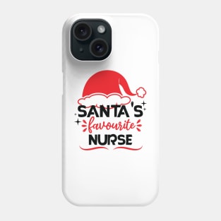 santa's favorite nurse Phone Case