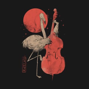 Flamingo Song – Cute Nature Cello T-Shirt