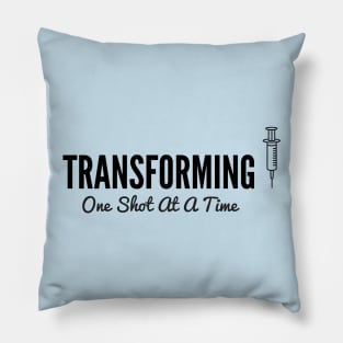 Transforming One Shot At A Time Pillow