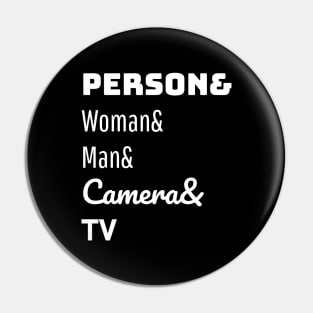 person woman man camera tv Pin