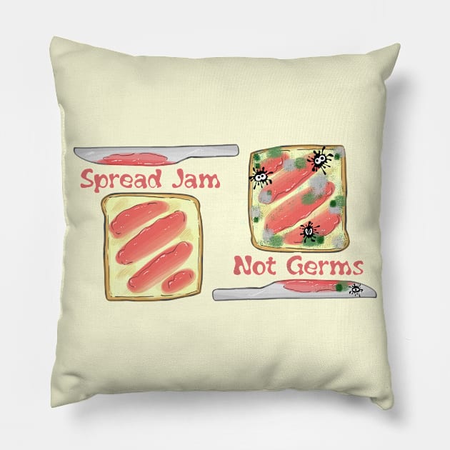 Spread Jam Pillow by Madblossom