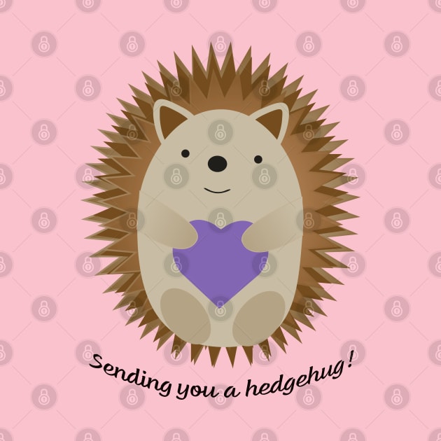 Sending You a Hedgehug Hedgehog by Hedgie Designs