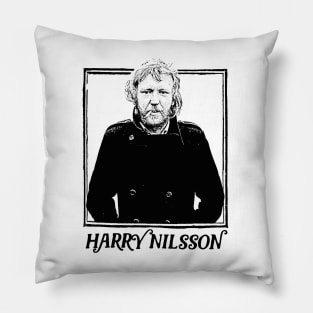 Harry Nilsson \/\/ Retro Faded Style Pillow