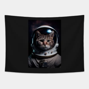 Astronaut Cat: Purrfect Feline In Space Adventure Tapestry
