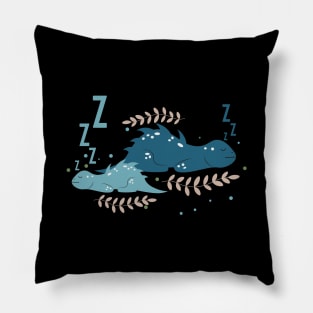 Cute Sleeping Dragons Pillow