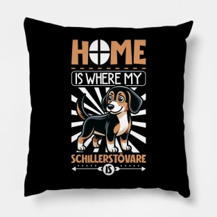 Home is with my Schiller Hound Pillow