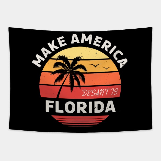 desantis 2024 make america florida Tapestry by Souben