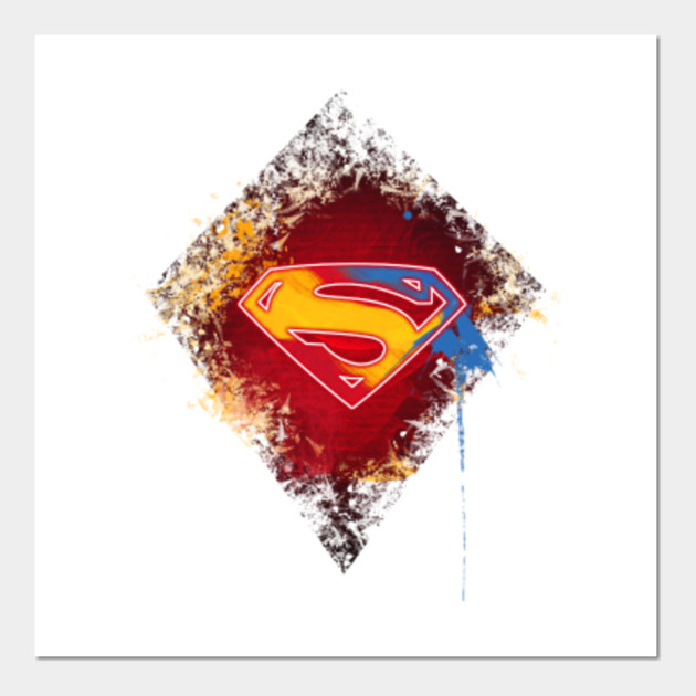Superman Logo Digital Painting Superman Logo Posters And Art