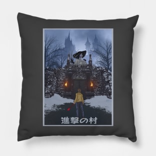 Attack on Village Pillow