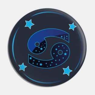 Zodiac Astrology Cancer Pin