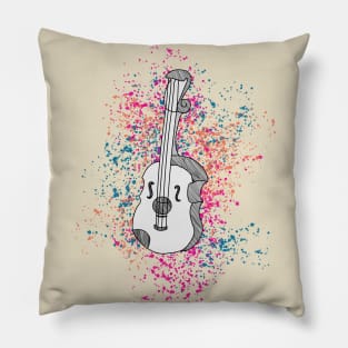 Colorful Violin Pillow