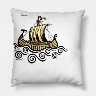 Viking ship Pillow