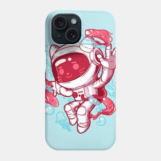 Cat in Koi Space Phone Case