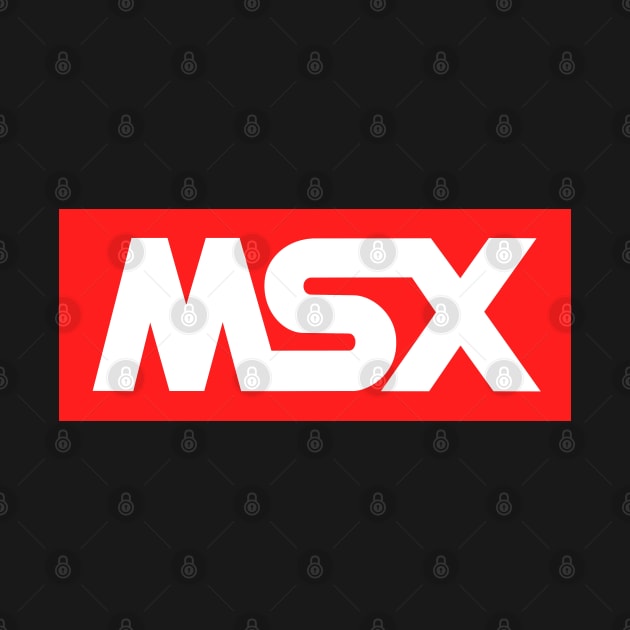 MSX Red Logo - Vintage Retro Computer by Issho Ni