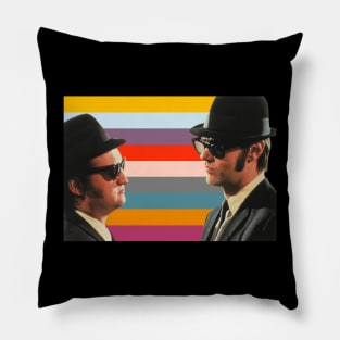 Jake and Elwood, the Most Iconic Duo Pillow