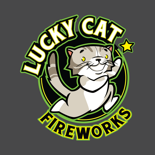 Lucky Cat Fireworks by Mattocks Design