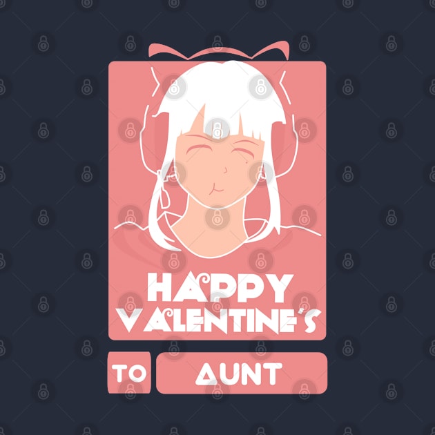 Girls in Happy Valentines Day to Aunt by AchioSHan