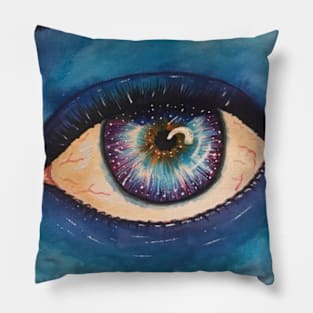 Eye is blue Pillow