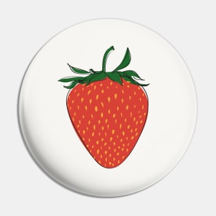 Red Strawberry Pin