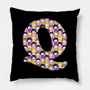 Monogram Letter Q Pillow