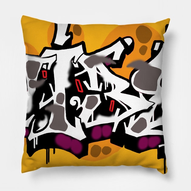 graffiti Pillow by corekt
