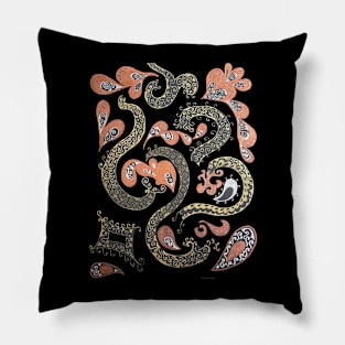 Snakes & Paisleys Pillow